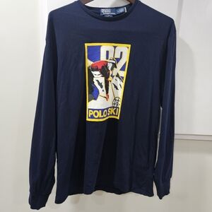 Ralph Lauren Polo Mens 92 Ski T-shirt M Classic Fit Graphic 90s Y2K Vintage